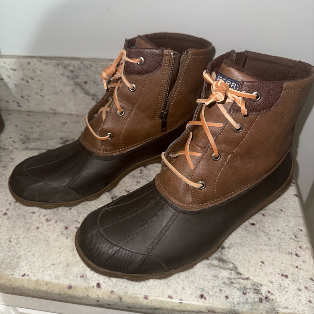 Sperry Women's Brown Winter Duck Boots - Picture 2 of 7
